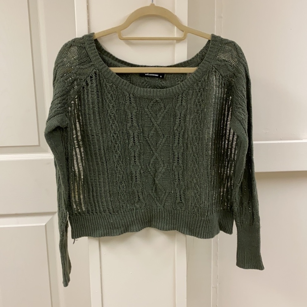 cropped lightweight sweater